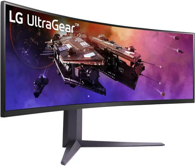 Alt view image 2 of 8 - LG 45GR75DCB 45-inch Ultragear Curved Gaming Monitor, 3-Way Adjustable Stand