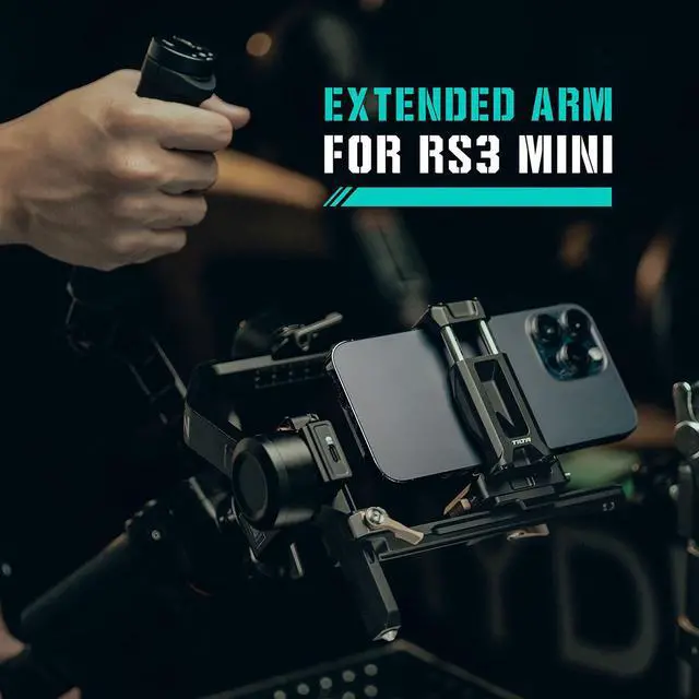 Alt view image 7 of 7 - Tilta Extended Arm for DJI RS3 Mini Gimbal #TGA-RS3M-EA