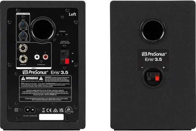 Alt view image 2 of 14 - PreSonus Eris 3.5 3.5" 50W Active Media Reference Monitor, Pair, Black