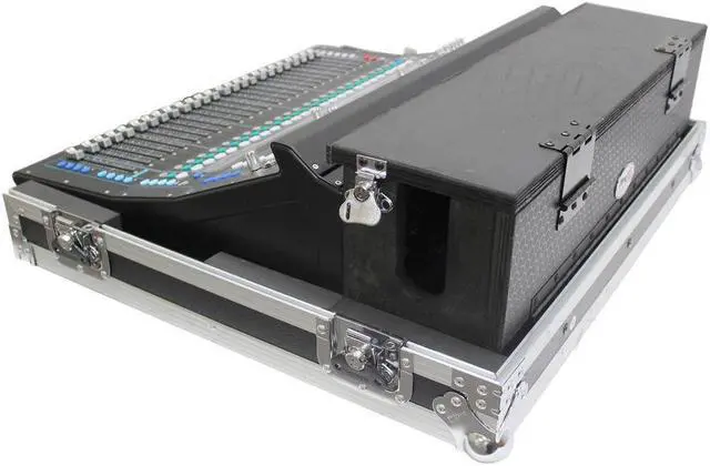 Alt view image 2 of 4 - ProX XS-AHSQ5DHW ATA-300 Style Flight Case with Doghouse and Wheels for Allen & Heath SQ5 Console Mixer
