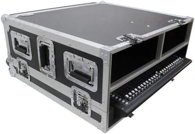 Alt view image 3 of 4 - ProX XS-AHSQ5DHW ATA-300 Style Flight Case with Doghouse and Wheels for Allen & Heath SQ5 Console Mixer