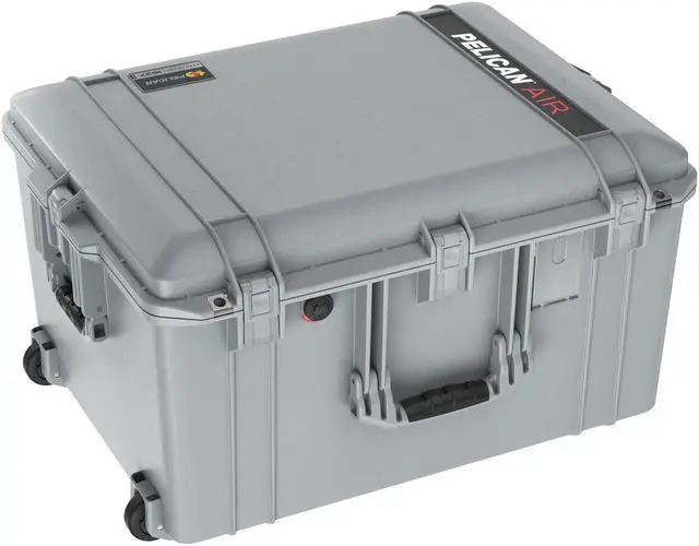 Alt view image 3 of 4 - Pelican Air 1637 Case with Foam (2020 Edition with Push Button Latches) - Silver, 016370-0001-180