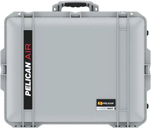 Alt view image 4 of 4 - Pelican Air 1637 Case with Foam (2020 Edition with Push Button Latches) - Silver, 016370-0001-180