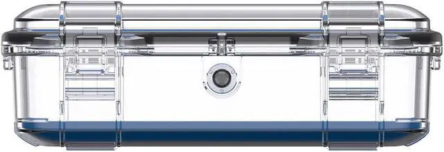 Alt view image 4 of 4 - Pelican M60 Waterproof Hard Micro Case, Large, Clear/Blue #M600-0260-100