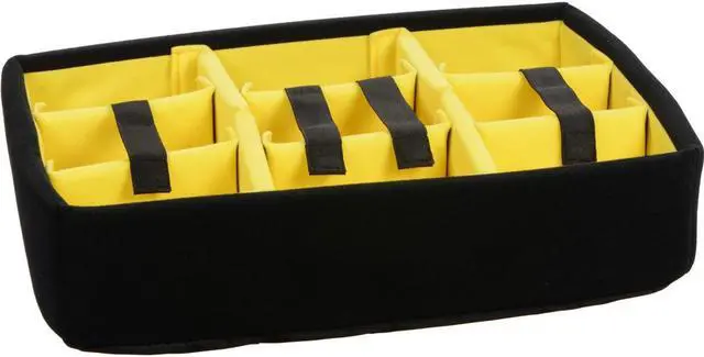 Alt view image 2 of 2 - Pelican 1505 Padded Divider Set for 1500 Cases, Yellow/Black #015000-4050-000