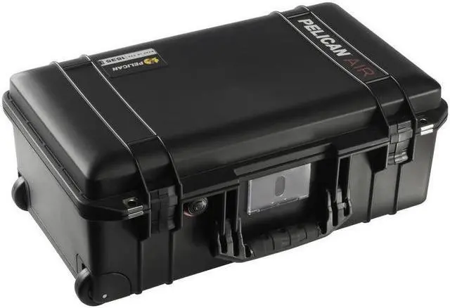 Alt view image 2 of 6 - Pelican 1535 Air Waterproof Wheeled Carry-On Hard Case without Foam Insert, Black, Bundle with 1535M Panel Lid Organizer and SPL ModPak Large Storage Pouch