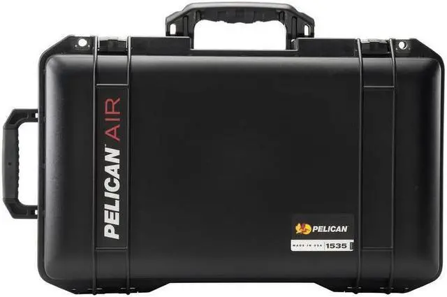 Alt view image 5 of 6 - Pelican 1535 Air Waterproof Wheeled Carry-On Hard Case without Foam Insert, Black, Bundle with 1535M Panel Lid Organizer and SPL ModPak Large Storage Pouch