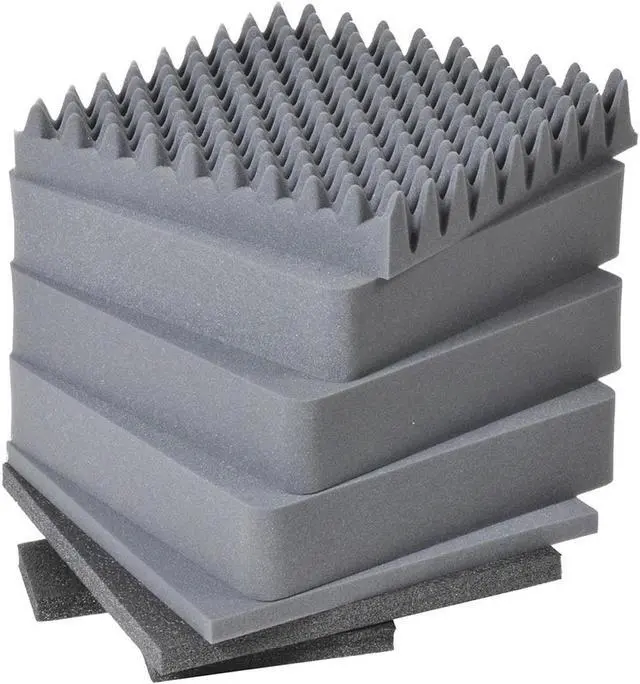 Alt view image 10 of 12 - PELICAN 0340-000-110 Black 0340 18" Cube Case with Foam