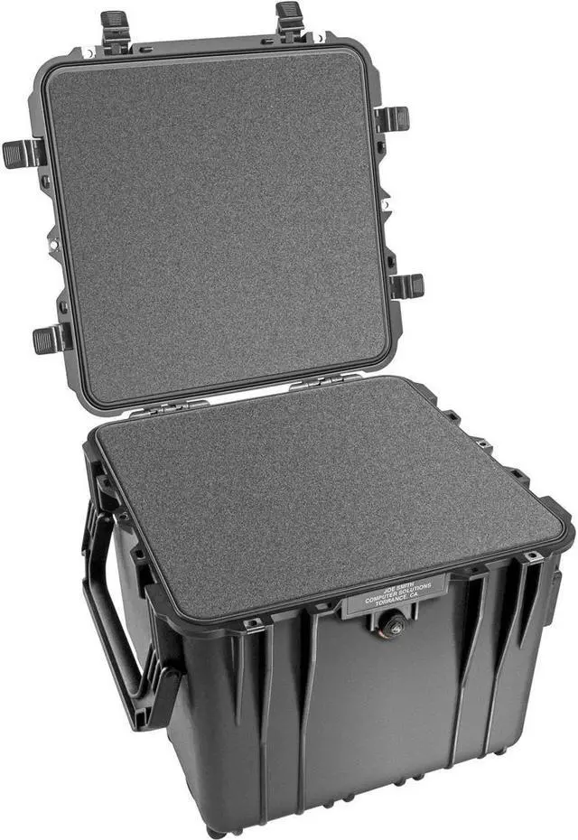 Alt view image 9 of 12 - PELICAN 0340-000-110 Black 0340 18" Cube Case with Foam