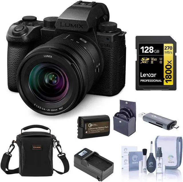 Main image of Panasonic Lumix S5 IIX Camera w/20-60mm f/3.5-5.6 Lens, Bundle w/Essentials Kit