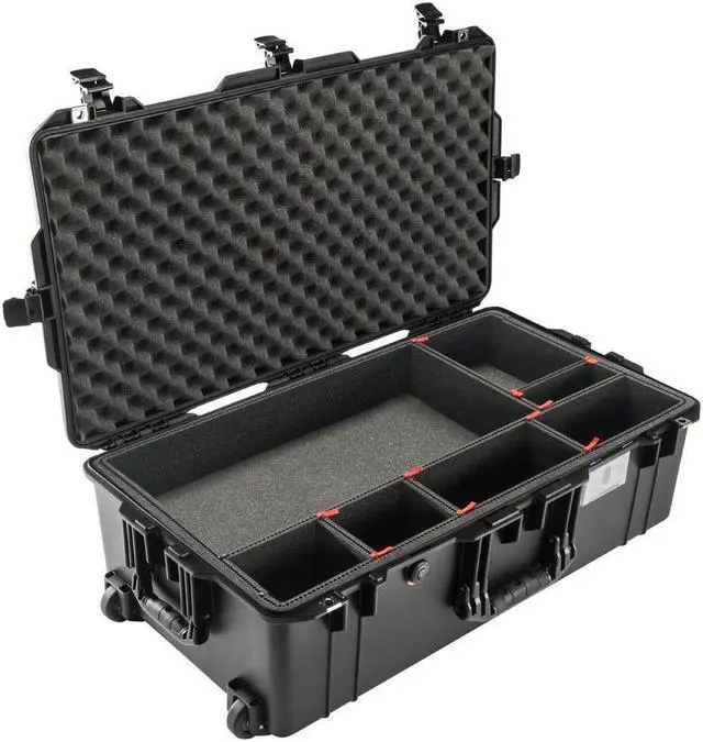 Alt view image 12 of 13 - Pelican 1615TP Air Wheeled Check-In Case with TrekPak Divider System, Black