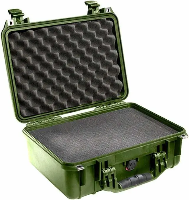 Alt view image 4 of 9 - Pelican 1450 Case with Foam (Olive Drab)