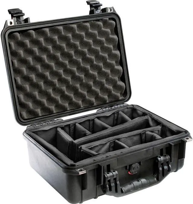 Alt view image 8 of 11 - Pelican Protector Case 1450 with Padded Dividers - Hard case - copolymer - black