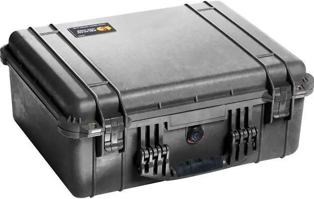 Alt view image 4 of 6 - Pelican AL4824-1604 Single Hinged Lid Trunk with Foam & Casters, 15.8" Bottom Depth with Rifle Case, Foam Insert and Travel Vault Case