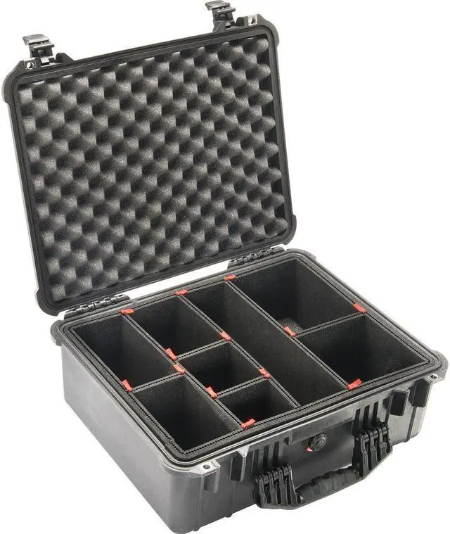 Alt view image 2 of 5 - Pelican 1550TP Medium Case with TrekPak Divider System, Black #015500-0050-110