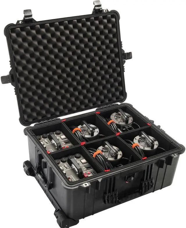 Alt view image 3 of 7 - Pelican 1610 Watertight Hard Case with TrekPak Divider System, Black