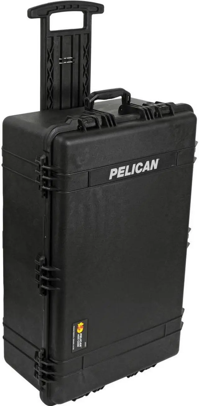 Alt view image 5 of 6 - Pelican 1650 Protector Watertight Wheeled Hard Case without Foam Insert, Black, Bundle with PC1659 Lid Organizer and SPL ModPak Large Storage Pouch