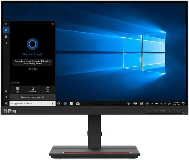 Alt view image 20 of 20 - Lenovo 22" (21.5" Viewable) 75 Hz VA FHD Monitor 4 ms (Extreme mode) / 6 ms (Typical mode) FreeSync (AMD Adaptive Sync) D-Sub, HDMI, Audio ThinkVision S22e-20