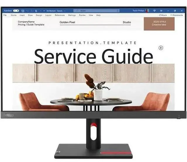 Alt view image 10 of 14 - Lenovo ThinkVision S24i-30 24" Class Full HD LED Monitor - 16:9 - Raven Black - 23.8" Viewable - In-plane Switching (IPS) Technology - WLED Backlight - 1920 x 1080 - 16.7 Million Colors - 25