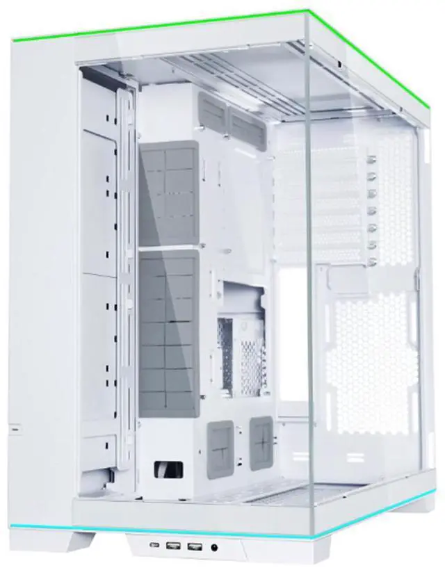Alt view image 10 of 13 - LIAN LI O11 EVO RGB  White Aluminum / Steel / Tempered Glass ATX Mid Tower Computer Case ----O11DERGBW