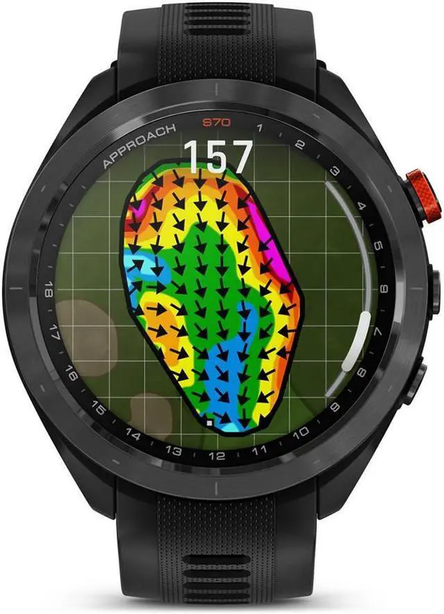 Alt view image 8 of 18 - Garmin Approach S70, 47mm, Premium GPS Golf Watch, Black
