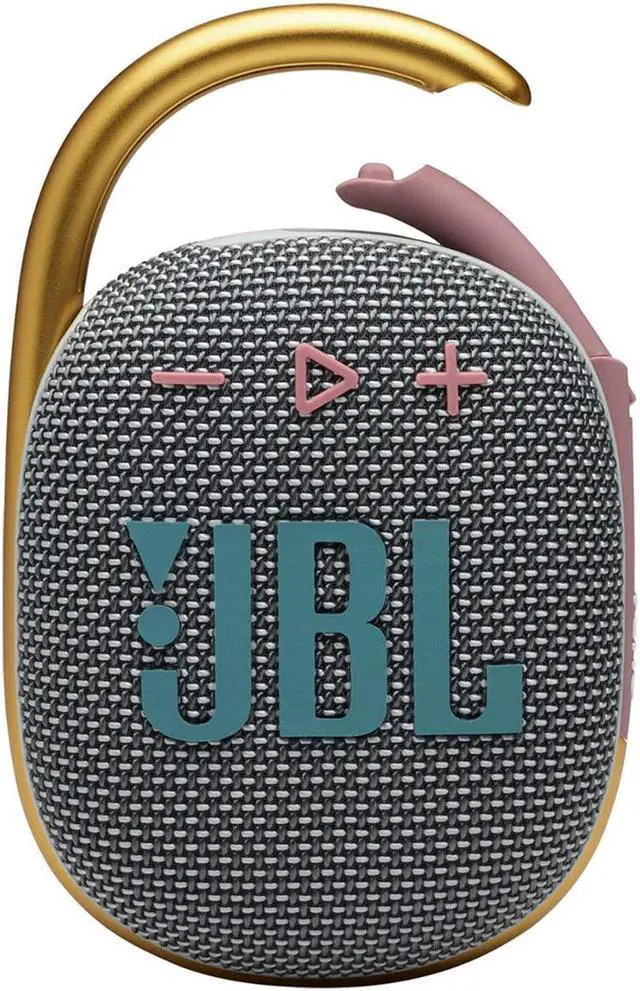 Alt view image 10 of 18 - JBL Clip 4: Portable Speaker with Bluetooth, Built-in Battery, Waterproof and Dustproof Feature - Grey (JBLCLIP4GRYAM)