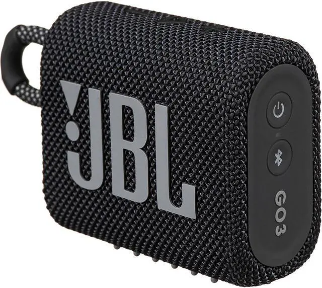 Alt view image 8 of 8 - JBL GO 3 features bold styling and rich JBL Pro Sound. With its new eye-catching edgy design, colorful fabrics and expressive details this a must-have accessory for your next outing. Your tunes will l