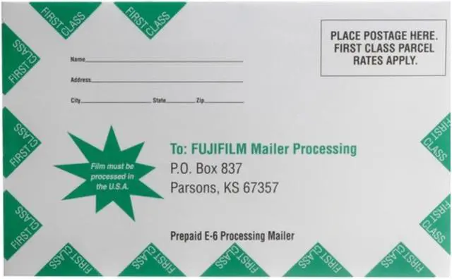 Alt view image 4 of 5 - Fujifilm Slide Processing Mailer for 35mm and 120 E6 Slide Film Mailer (1-Roll)