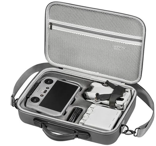 Alt view image 2 of 7 - Aries Carrying Case for DJI Mini 4 Pro Drone and RC-N2 Controller, Gray