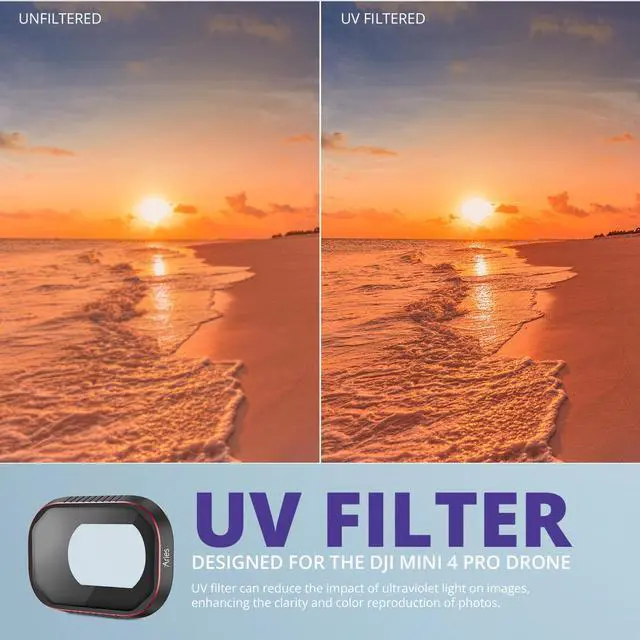 Alt view image 3 of 7 - Aries UV Filter for DJI Mini 4 Pro Drone