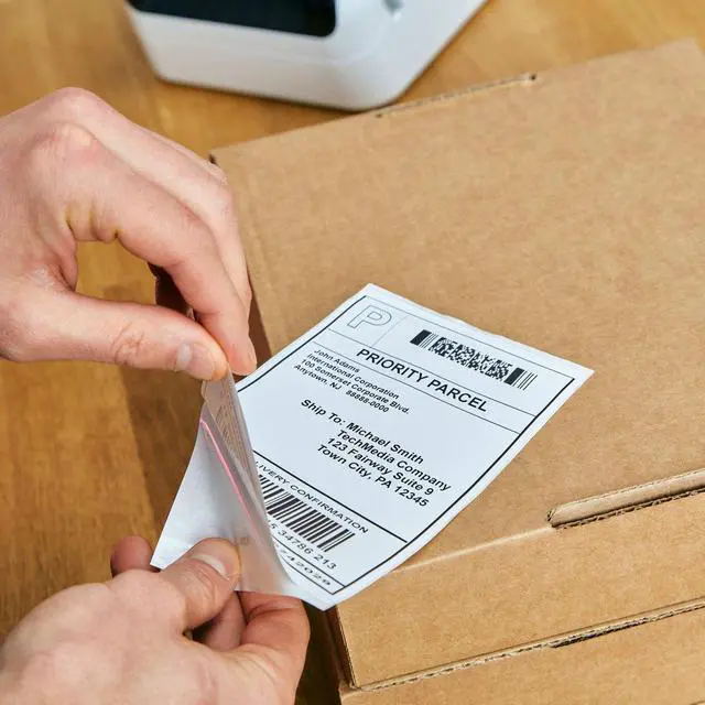 Alt view image 16 of 18 - Brother QL-1100C Desktop Direct Thermal Printer Monochrome Label Print USB