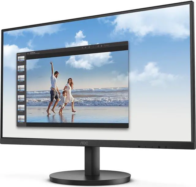 Alt view image 12 of 16 - AOC 22B3HM 22" Class Full HD LED Monitor - 16:9 - Black - 21.5" Viewable - Vertical Alignment (VA) - LED Backlight - 1920 x 1080 - 16.7 Million Colors - Adaptive Sync - 250 Nit - 4 ms - 75 H