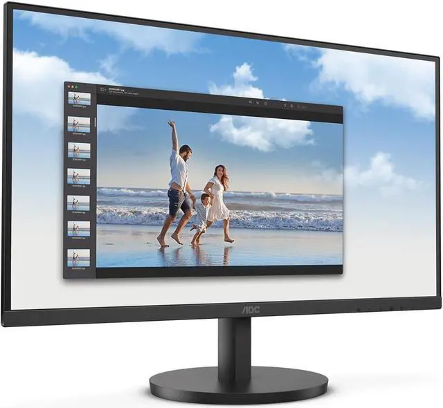Alt view image 11 of 16 - AOC 22B3HM 22" Class Full HD LED Monitor - 16:9 - Black - 21.5" Viewable - Vertical Alignment (VA) - LED Backlight - 1920 x 1080 - 16.7 Million Colors - Adaptive Sync - 250 Nit - 4 ms - 75 H