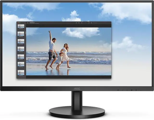 Alt view image 10 of 16 - AOC 22B3HM 22" Class Full HD LED Monitor - 16:9 - Black - 21.5" Viewable - Vertical Alignment (VA) - LED Backlight - 1920 x 1080 - 16.7 Million Colors - Adaptive Sync - 250 Nit - 4 ms - 75 H