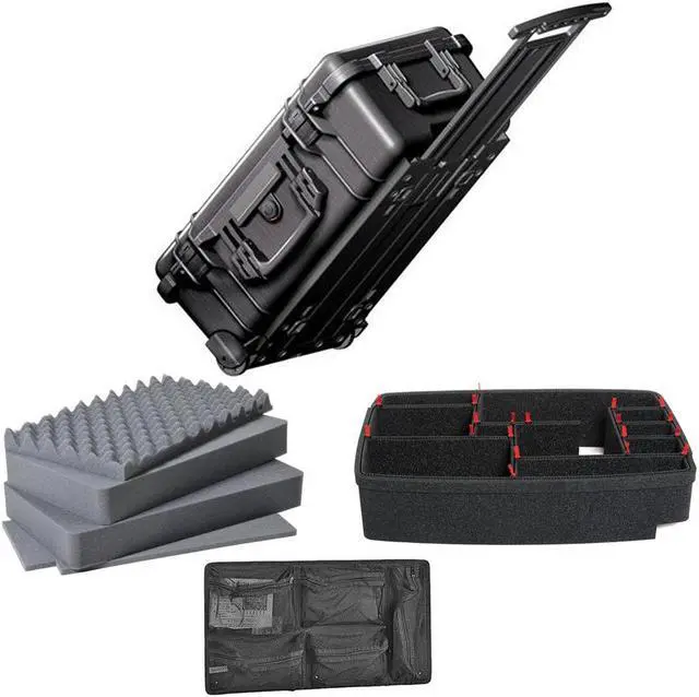 Main image of Pelican PC1510NFB Carry On Case without Foam Insert With Accessory Bundle