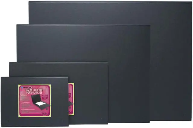 Alt view image 3 of 6 - Itoya ProFolio Magnet Closure Folio Case, 11x17" Art Size, Black #MG-1117BK