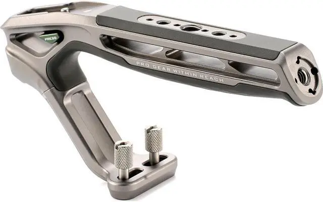 Alt view image 2 of 7 - Tilta Xeno Top Handle with Dual 1/4"-20 Thumbscrews, Titanium Gray