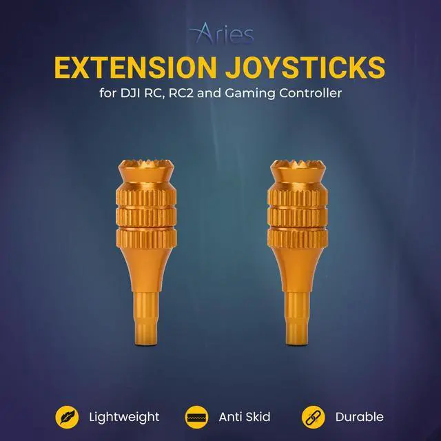 Alt view image 2 of 7 - Aries Extension Joysticks for DJI RC, RC2 and Gaming Controller
