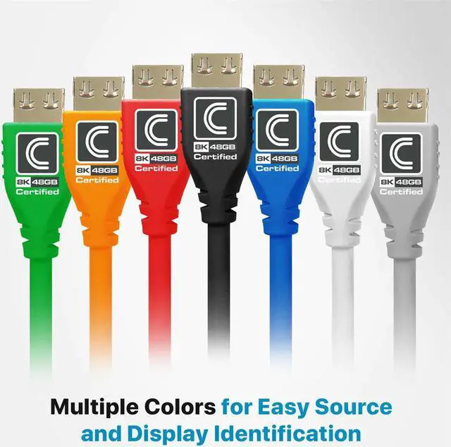 Alt view image 15 of 15 - Comprehensive MicroFlex Pro AV/IT HDMI A/V Cable MHD48G9PROBLK