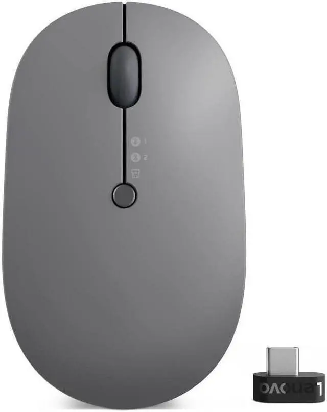 Alt view image 17 of 20 - Lenovo Go Wireless Multi-Device Mouse (Storm Grey)