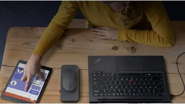 Alt view image 18 of 20 - Lenovo Go Wireless Multi-Device Mouse (Storm Grey)