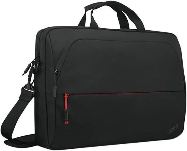Alt view image 3 of 11 - lenovo carrying case for 13" to 14" - black - polyester, polyethylene terephthalate (pet) - shoulder strap - 10.4" height x 14.6" width x 2" depth