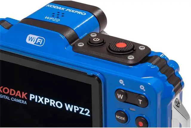 Alt view image 9 of 14 - Kodak PIXPRO WPZ2 Rugged Waterproof 16MP Digital Camera with 4x Zoom (Blue)
