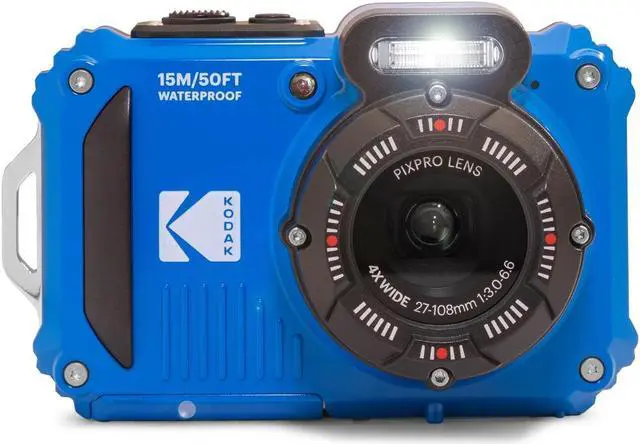 Alt view image 6 of 7 - Kodak PIXPRO WPZ2 16MP Full HD Waterproof Rugged Digital Camera, Blue, Bundle with 32GB Memory Card and Camera Bag