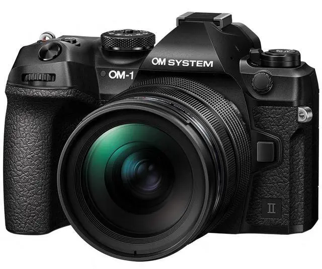 Alt view image 4 of 9 - OM System Mark II 20.4 Megapixel Mirrorless Camera with Lens