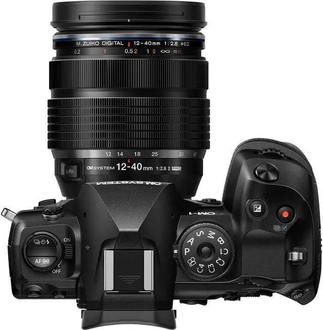 Alt view image 4 of 8 - OM System Mark II 20.4 Megapixel Mirrorless Camera with Lens