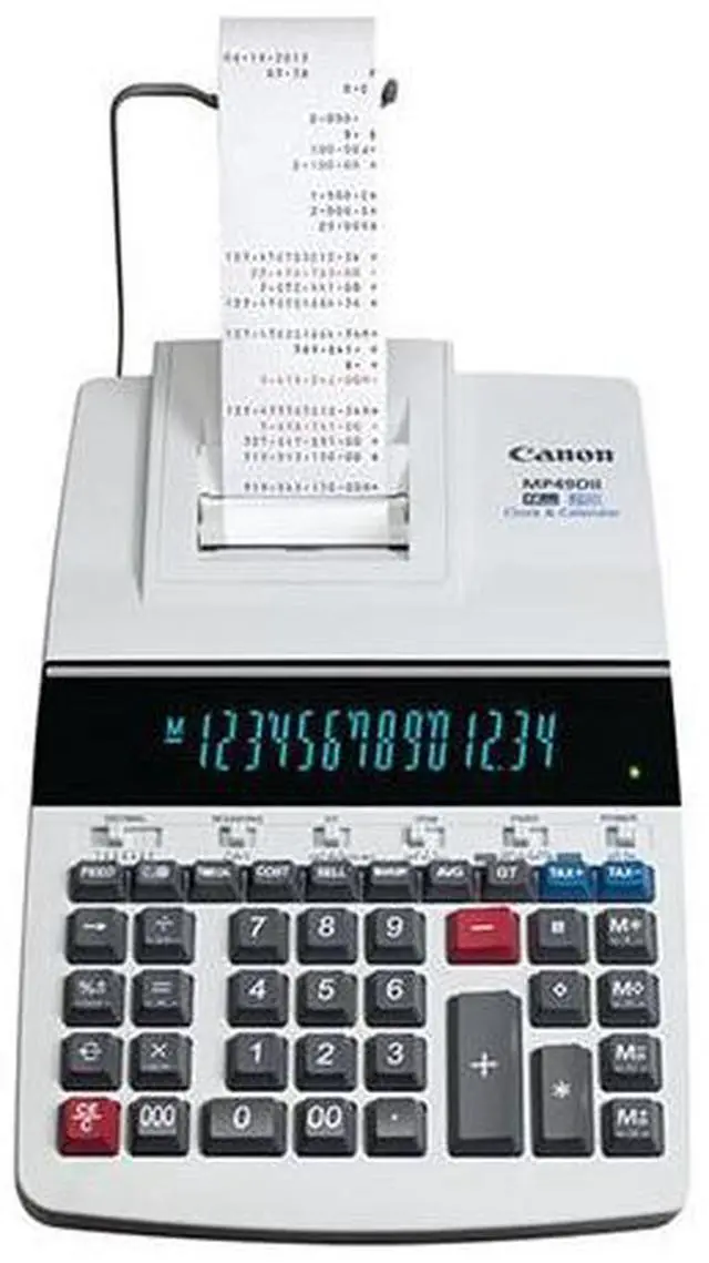 Alt view image 9 of 9 - CANON 8708B001 MP49DII GB Desktop Printing Calculator