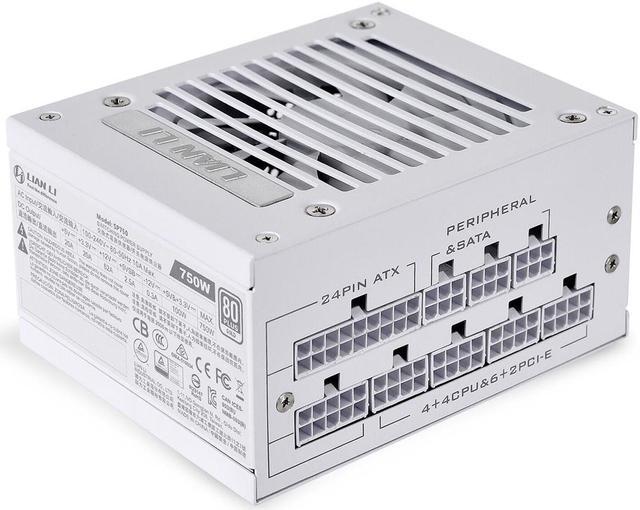 Alt view image 9 of 15 - LIAN LI SP 750W,  White color , Performance SFX Form Factor Power Supply - SP750W