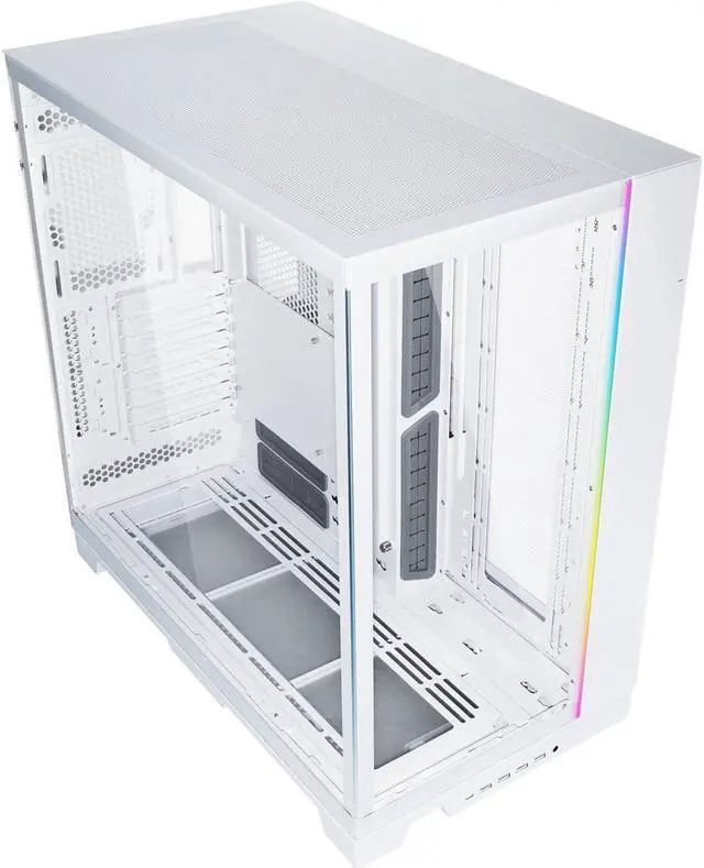 Alt view image 11 of 14 - LIAN LI O11 Dynamic EVO XL O11DEXL White Aluminum / Steel / Tempered Glass ATX Mid Tower Computer Case ----- O11DEXL-W