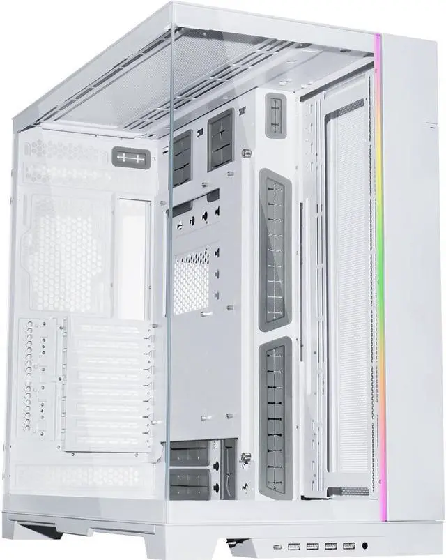 Alt view image 9 of 14 - LIAN LI O11 Dynamic EVO XL O11DEXL White Aluminum / Steel / Tempered Glass ATX Mid Tower Computer Case ----- O11DEXL-W
